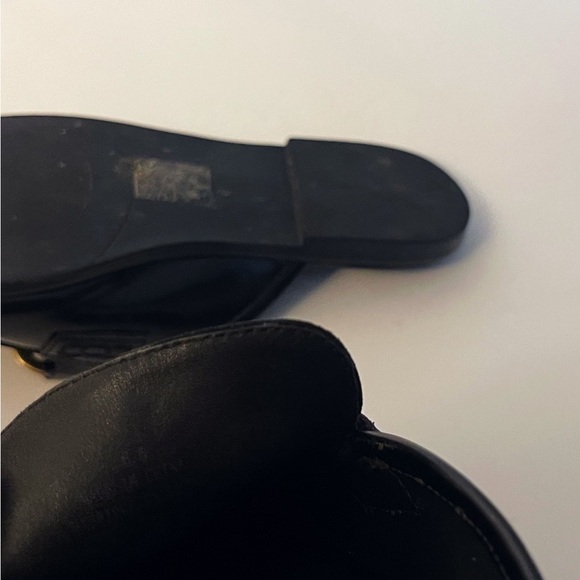 Jeffrey Campbell Suede Upper Black Mules with Gold Buckle Academua Fall - Picture 7 of 12